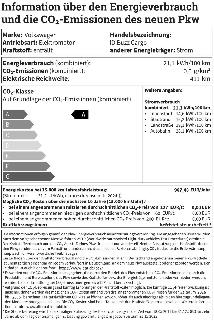 ID.Buzz Cargo Verbrauch 0426