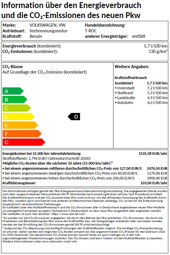 T Roc R Line Verbrauch 0126