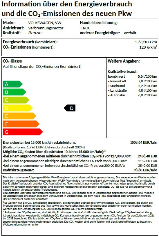 T Roc Style Verbrauch 0326